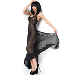 CHILIROSE - CR 3883 BABYDOLL LONG ROUGE S-M