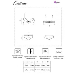 LIVCO CORSETTI FASHION - CERISEMA LC 21005 SOUTIEN-GORGE CULOTTE CORAIL S-M