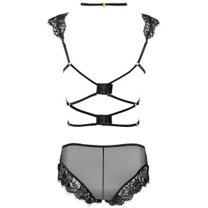 LIVCO CORSETTI FASHION - PALMENOM LC 90614 SOUTIEN-GORGE CULOTTE NOIR