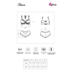 LIVCO CORSETTI FASHION - PALMENOM LC 90614 SOUTIEN-GORGE CULOTTE NOIR