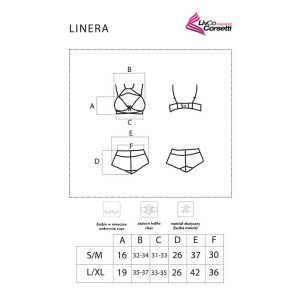 LIVCO CORSETTI FASHION - LINERA FOR THE SENSES COLLECTION SOUTIEN-GORGE CULOTTE NOIR