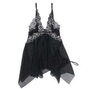 SUBBLIME - BABYDOLL TISSU TULLE POITRINE DENTELLE S-M