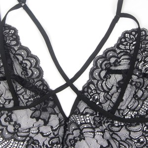 SUBBLIME - COSTUME DE POLICE CORPS EN DENTELLE NOIR S-M
