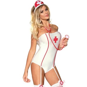 SUBBLIME - COSTUME DINFIRMIÈRE SEXY AVEC TEDDY S-M