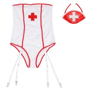 SUBBLIME - COSTUME DINFIRMIÈRE SEXY AVEC TEDDY S-M