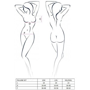 PASSION - FEMME PAULINE ENSEMBLE 3 PIÈCES TAILLE S-M