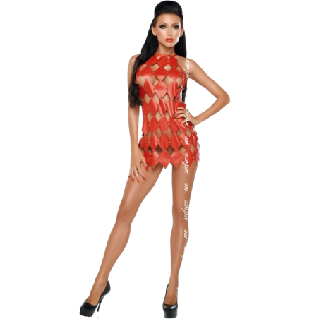ME-SEDUCE - GWEN ROBE DOS NU ROUGE S-M