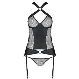 PASSION - AMANDA CORSET EN CUIR ÉCOLOGIQUE S-M