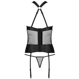 PASSION - AMANDA CORSET EN CUIR ÉCOLOGIQUE S-M