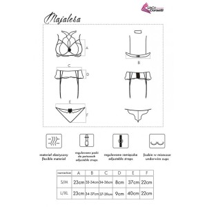 LIVCO CORSETTI FASHION - MAJALESA LC 90526 SOUTIEN-GORGE JARRETIÈRE CULOTTE NOIR