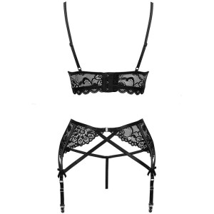 LIVCO CORSETTI FASHION - MORIDAM LC 90552 SOUTIEN-GORGE JARRETIÈRE CULOTTE NÉGRO L-XL