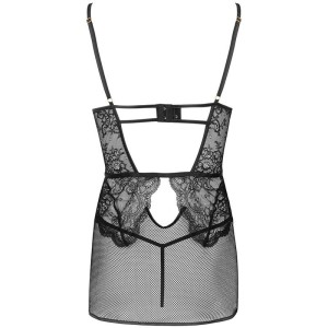 LIVCO CORSETTI FASHION - BARIRIN LC 90633 CHEMISE CULOTTE NOIR L-XL