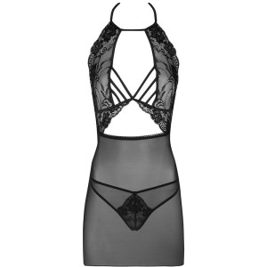 LIVCO CORSETTI FASHION - MALVIAMI LC 90625 CHEMISE CULOTTE NOIR L-XL