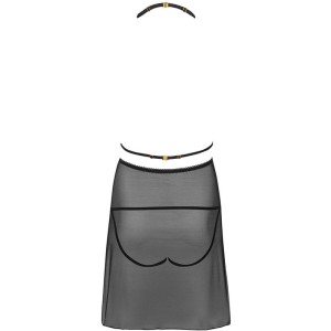 LIVCO CORSETTI FASHION - MALVIAMI LC 90625 CHEMISE CULOTTE NOIR L-XL