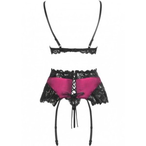LIVCO CORSETTI FASHION - NAHIR LC 20214 SOUTIEN-GORGE CULOTTE PORTE-JARRETELLES S-M
