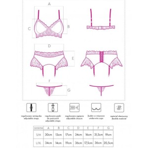 LIVCO CORSETTI FASHION - NAHIR LC 20214 SOUTIEN-GORGE CULOTTE PORTE-JARRETELLES S-M
