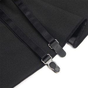 SUBBLIME - 957704 ROBE EN CUIR À FERMETURE ÉCLAIR EN DENTELLE NOIRE S-M
