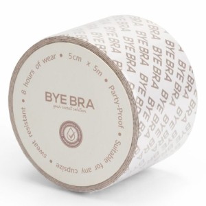 BYE-BRA - BODY TAPE DOUBLE SIDED CINTA DE DOBLE CARA BEIGE TALLA ÚNICA 5 x 500 CM