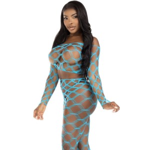 LEG AVENUE - TOP and LEGGINS HARDCORE BLEU