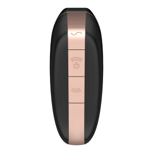 SATISFYER - STIMULATEUR ET VIBRATEUR AIR LOVE TRIANGLE NOIR