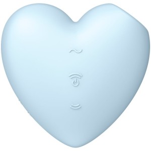 SATISFYER - CUTIE HEART STIMULATEUR ET VIBRATEUR DE PULSE DAIR BLEU