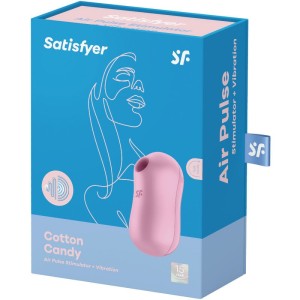 SATISFYER - STIMULATEUR ET VIBRATEUR DIMPULSIONS DAIR DE BARBE À COTON LILAS