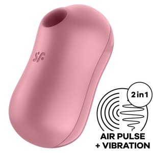 SATISFYER - STIMULATEUR ET VIBRATEUR DIMPULSIONS DAIR DE BARBE À COTON LILAS