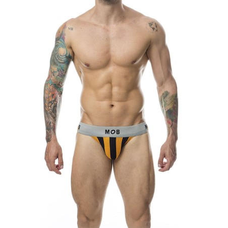 MOB - JOCK CLASSIQUE À RAYURES ORANGE TAILLE L