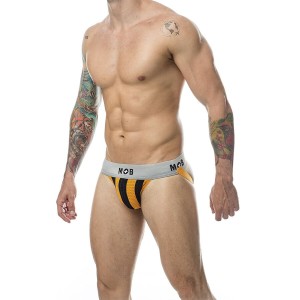 MOB - JOCK CLASSIQUE À RAYURES ORANGE TAILLE L