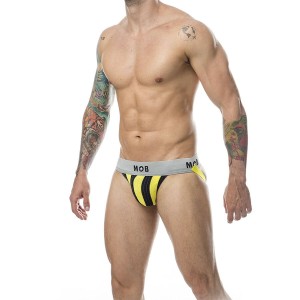 MOB - JOCK CLASSIQUE À RAYURES JAUNE TAILLE L
