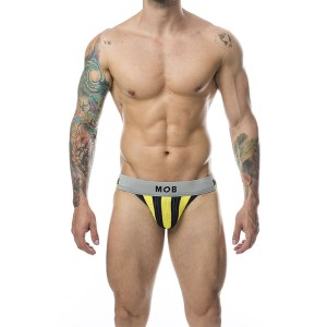 MOB - JOCK CLASSIQUE À RAYURES JAUNE TAILLE L