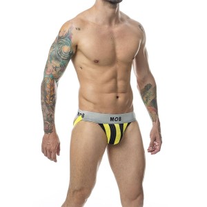 MOB - JOCK CLASSIQUE À RAYURES JAUNE TAILLE L