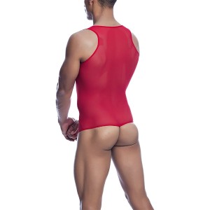 MOB - BODY TRANSPARENT ROUGE TAILLE L-XL