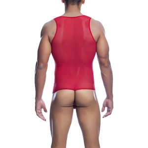 MOB - BODY TRANSPARENT ROUGE TAILLE L-XL