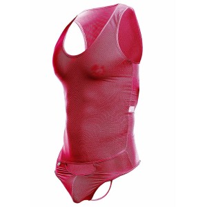 MOB - BODY TRANSPARENT ROUGE TAILLE L-XL