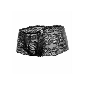 MOB - BOXER EN DENTELLE NOIRE TAILLE L-XL