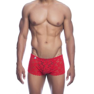 MOB - BOXER EN DENTELLE ROUGE TAILLE L-XL