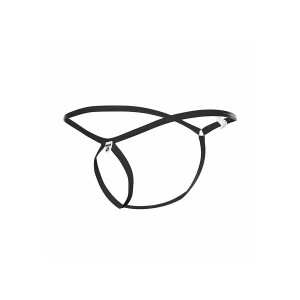 MOB - STRING NOIR EN FORME DE LARME TAILLE L-XL