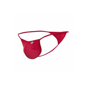 MOB - STRING V EN MICROFIBRE ROUGE TAILLE L-XL