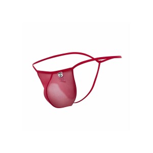 MOB - STRING EN T ROUGE TRANSPARENT TAILLE L-XL