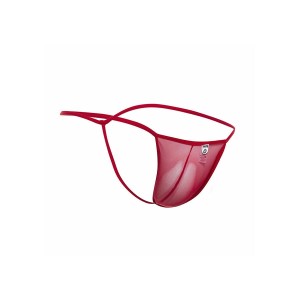 MOB - STRING EN T ROUGE TRANSPARENT TAILLE L-XL