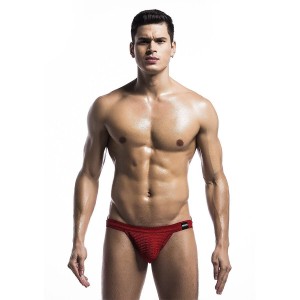 MOB - MAILLOT DE BAIN FETISH JOCKSTRAP ROUGE TAILLE L