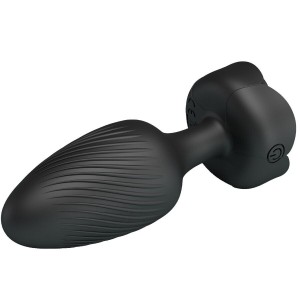 PRETTY LOVE - OSBORN PLUG ANAL AVEC LUMIÈRE LED NOIR 9,8 CM