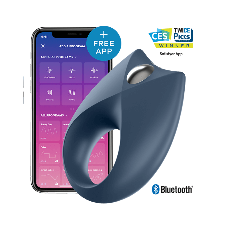 SATISFYER - APPLICATION PUISSANTE DE VIBRATEUR UN ANNEAU ROYAL