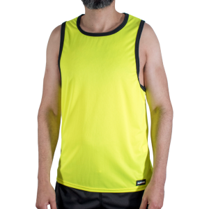 MACHO - CMV001 T-SHIRT DE SPORT JAUNE S-M
