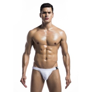 MOB - MAILLOT DE BAIN FÉTICHE BLANC JOCKSTRAP TAILLE L