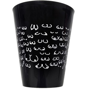 DIABLO PICANTE - TASSE NOIRE 500 ML AVEC SEINS BLANCS