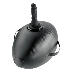 FETISH FANTASY SERIES - BODY DOCK BOULE GONFLABLE AVEC GODEMICHET NOIR 41,9 CM