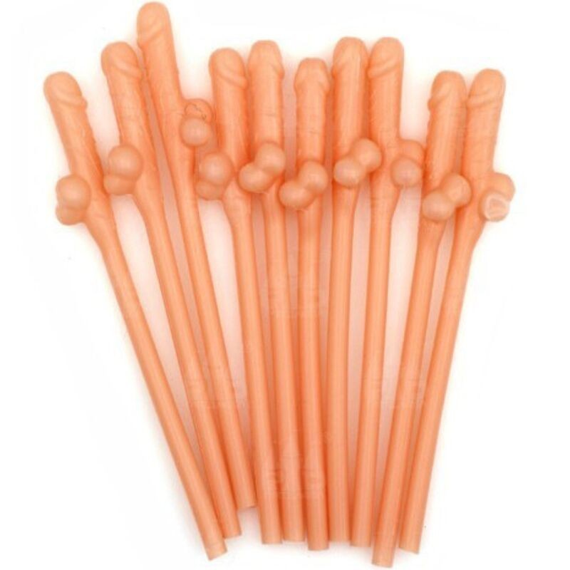 DIABLO PICANTE - 10 PAILLES EN FORME DE PÉNIS