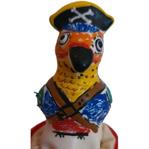 CONDOMERIE - PRÉSERVATIFS FANTAISIE PEINTS À LA MAIN CAPTAIN PARROT